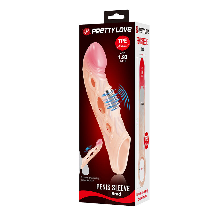 For Him-Brad Penishülle Vibrierend für Penis-TPE, still · Sextoys (Bild 9)