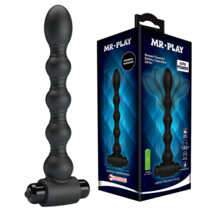 Mr Play-Vibrator anal mit Perlen Massage-Silikon, 10 Geschwindigkeiten · Sextoys (Bild 6)