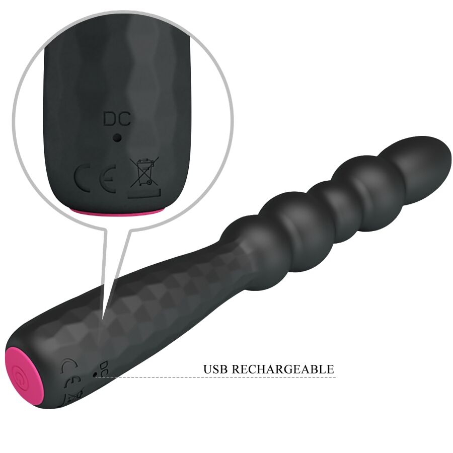 Mr Play-Analplug Vibrator Flexibel, 12 Funktionen, Wiederaufladbar · Sextoys (Bild 7)