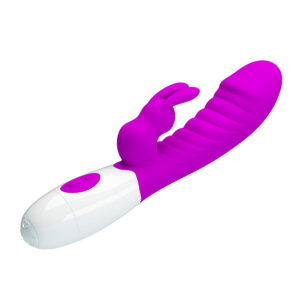 High Tech-Naughty Bunny Vibrator Lila-Silikon, 12 Geschwindigkeiten · Vibratoren (Bild 9)