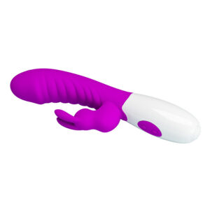 High Tech-Naughty Bunny Vibrator Lila-Silikon, 12 Geschwindigkeiten · Vibratoren (Bild 3)