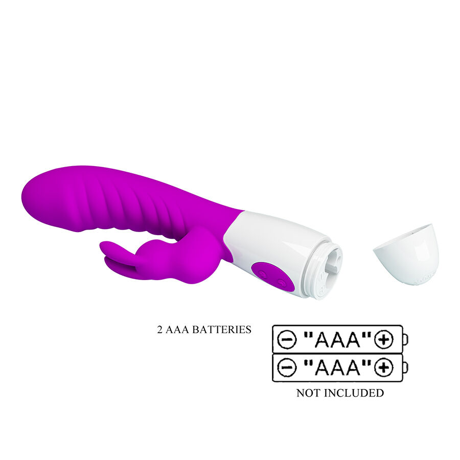 High Tech-Naughty Bunny Vibrator Lila-Silikon, 12 Geschwindigkeiten · Vibratoren (Bild 4)