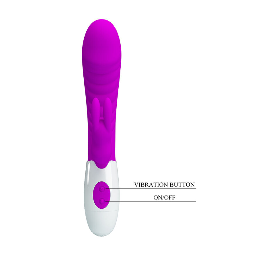 High Tech-Naughty Bunny Vibrator Lila-Silikon, 12 Geschwindigkeiten · Vibratoren (Bild 5)