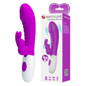 High Tech-Naughty Bunny Vibrator Lila-Silikon, 12 Geschwindigkeiten · Vibratoren (Bild 6)