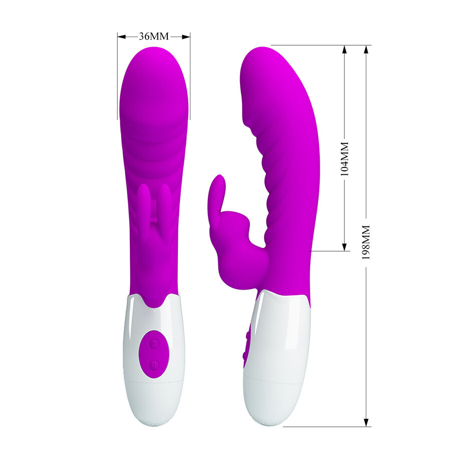 High Tech-Naughty Bunny Vibrator Lila-Silikon, 12 Geschwindigkeiten · Vibratoren (Bild 10)