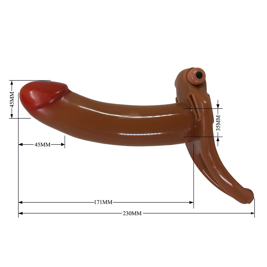 Harness Collection-Bradden Strap-on Vibrator Gol-Silikon, 10 · Sextoys (Bild 8)