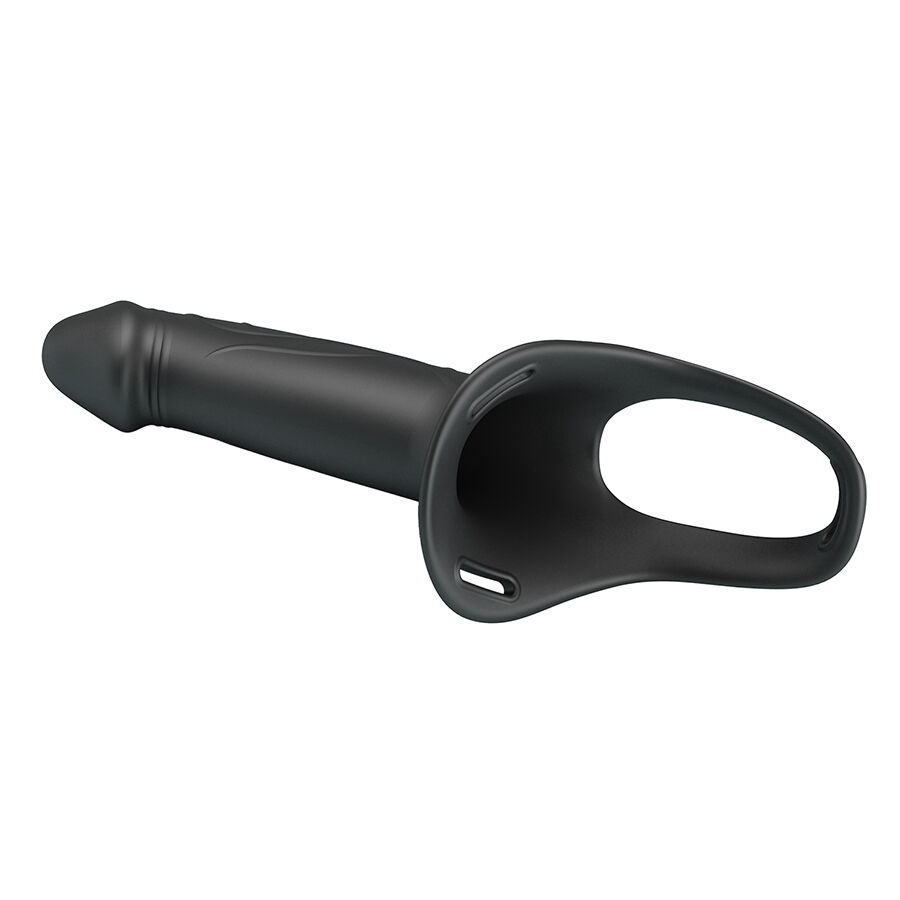 Harness Collection-Landon Black Strap-on Vibrator-Silikon · Sextoys (Bild 5)
