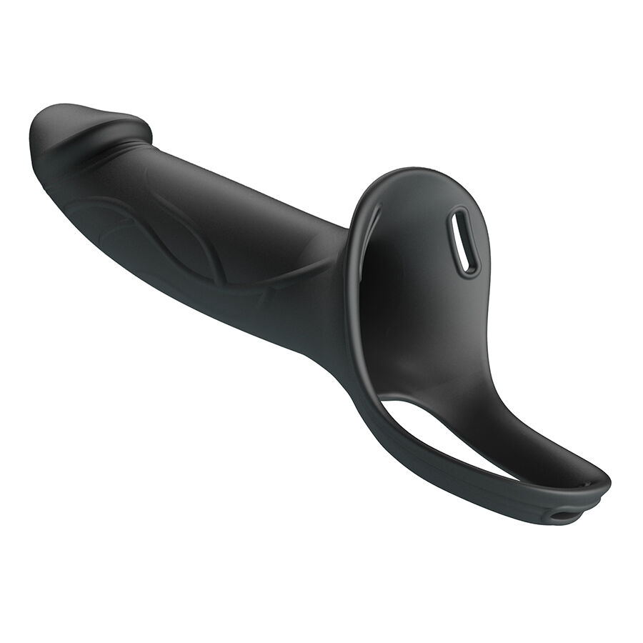 Harness Collection-Landon Black Strap-on Vibrator-Silikon · Sextoys (Bild 3)