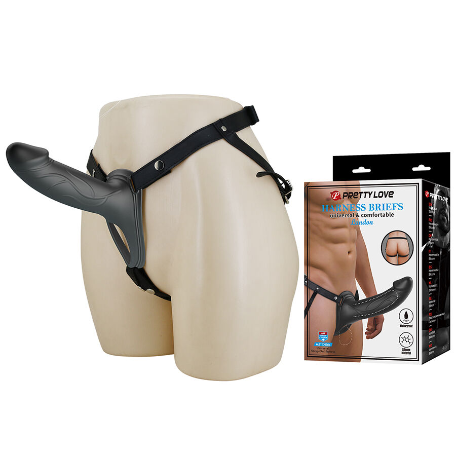 Harness Collection-Landon Black Strap-on Vibrator-Silikon · Sextoys (Bild 8)