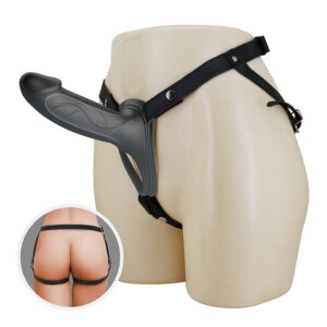 Harness Collection-Landon Black Strap-on Vibrator-Silikon · Sextoys (Bild 7)
