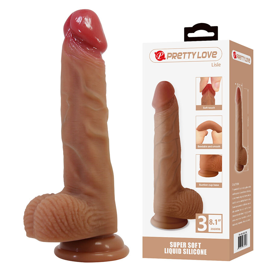 Dildos-Lisle Dildo Realist mit Saugnapf 20.6 cm -ø- 4.2 cm-Silikon · Sextoys (Bild 2)