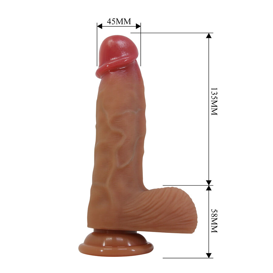 Dildos-Duvall Dildo Realist mit Saugnapf 19.3 cm -ø- 4.5 cm-Silikon · Sextoys (Bild 3)