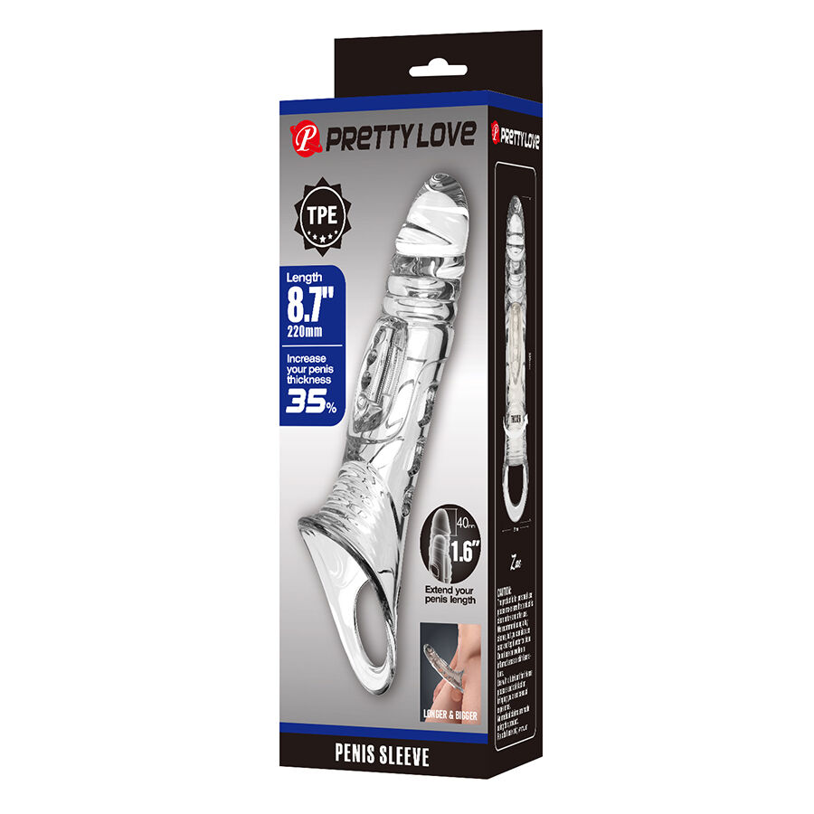 For Him-Pretty Love Penishülle Transparent für Penis-TPE, still · Sextoys (Bild 8)