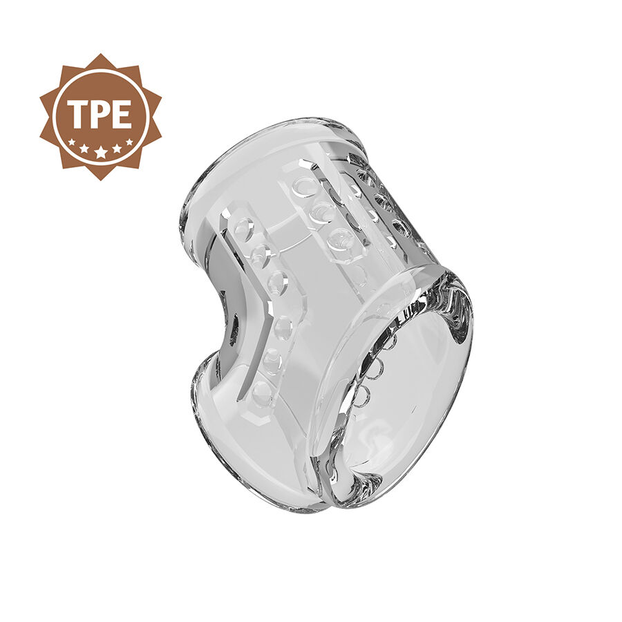 For Him-Penishülle Kurz Transparent für Penis-TPE, Wasserdicht · Sextoys (Bild 3)