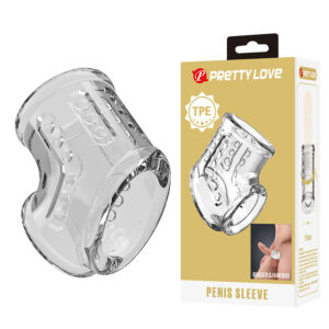 For Him-Penishülle Kurz Transparent für Penis-TPE, Wasserdicht · Sextoys (Bild 8)
