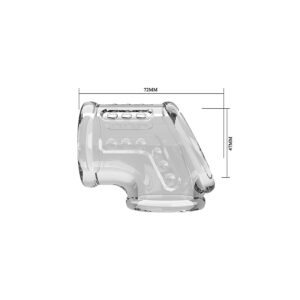 For Him-Penishülle Kurz Transparent für Penis-TPE, Wasserdicht · Sextoys (Bild 5)