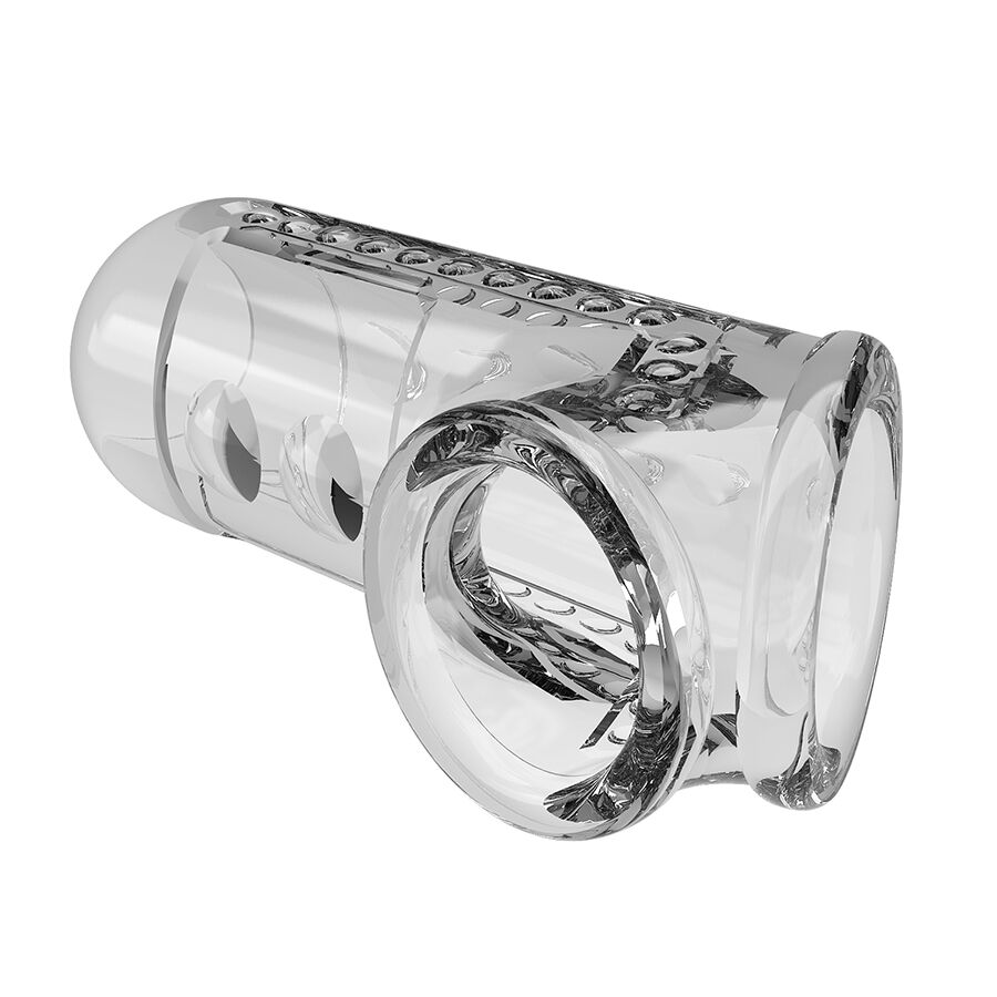 For Him-Transparent-Kappe Textured für Penis-TPE, Wasserdicht · Sextoys (Bild 6)