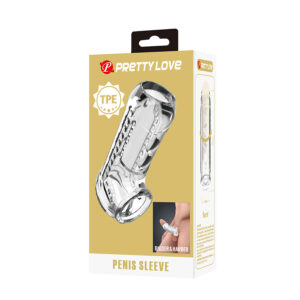 For Him-Transparent-Kappe Textured für Penis-TPE, Wasserdicht · Sextoys (Bild 8)