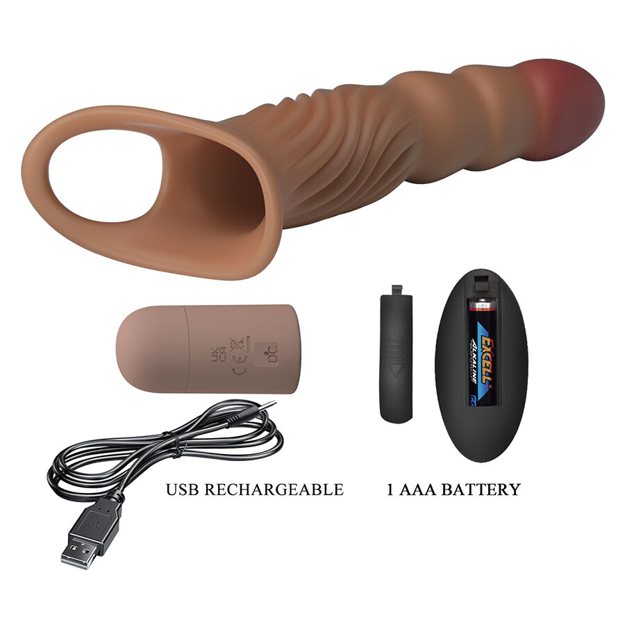 For Him-Penishülle Textured Penis Vibration · Sextoys (Bild 8)