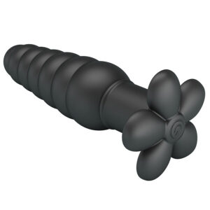 Anal Toys-Imron Analplug Vibrante, 10 Modi, Schwarz-Silikon, 10 · Sextoys