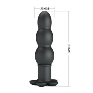 Anal Toys-Pretty Love Jadier Analplug Vibrante, Schwarz-Silikon · Sextoys (Bild 3)