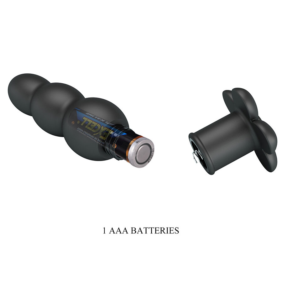 Anal Toys-Pretty Love Jadier Analplug Vibrante, Schwarz-Silikon · Sextoys (Bild 6)