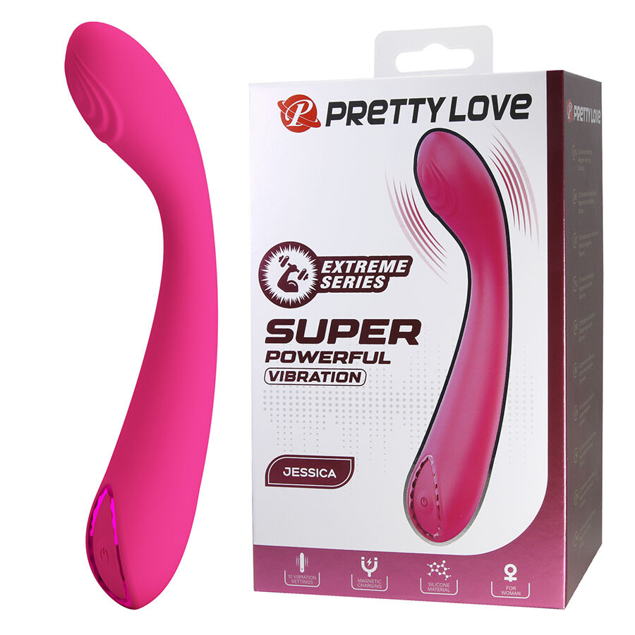 High Tech-Jessica High Power Vibrator Rosa-Silikon, 10 Geschwindigkeiten · Vibratoren (Bild 9)