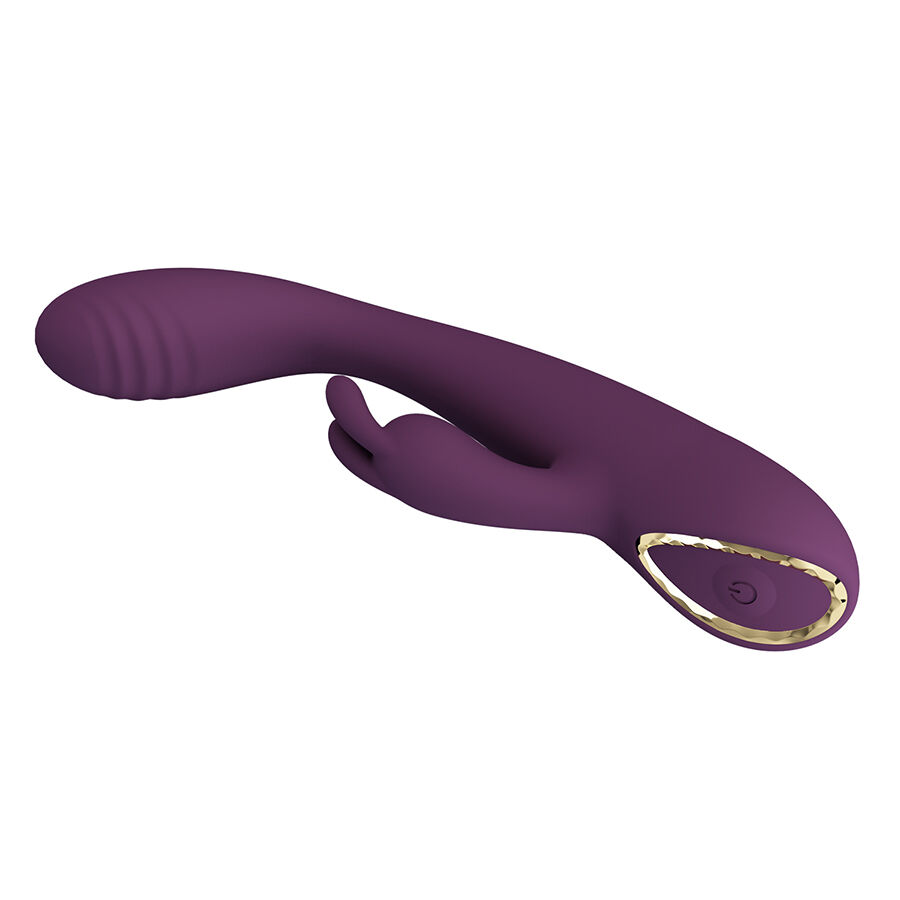 High Tech-Emma Rabbit Violet Vibrator mit Stimulator-Silikon, 10 · Vibratoren (Bild 2)