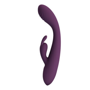 High Tech-Emma Rabbit Violet Vibrator mit Stimulator-Silikon, 10 · Vibratoren