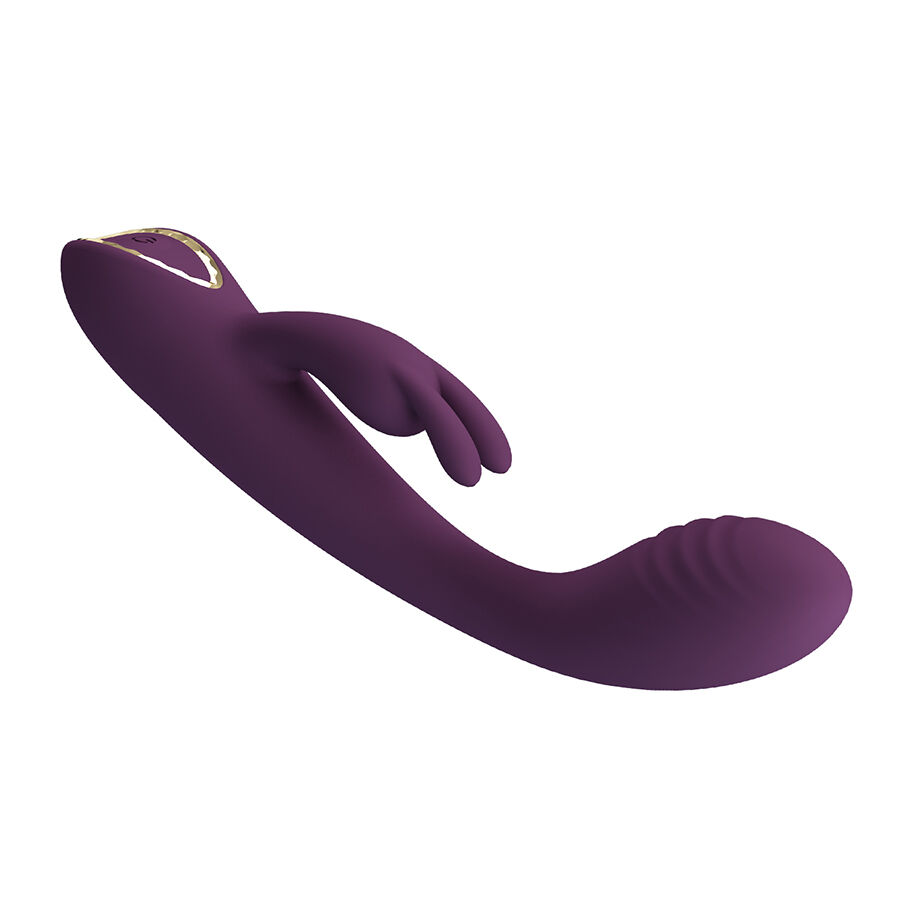 High Tech-Emma Rabbit Violet Vibrator mit Stimulator-Silikon, 10 · Vibratoren (Bild 5)