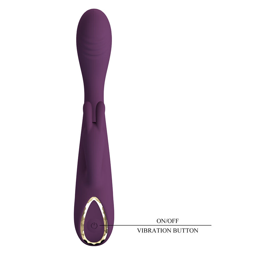 High Tech-Emma Rabbit Violet Vibrator mit Stimulator-Silikon, 10 · Vibratoren (Bild 8)