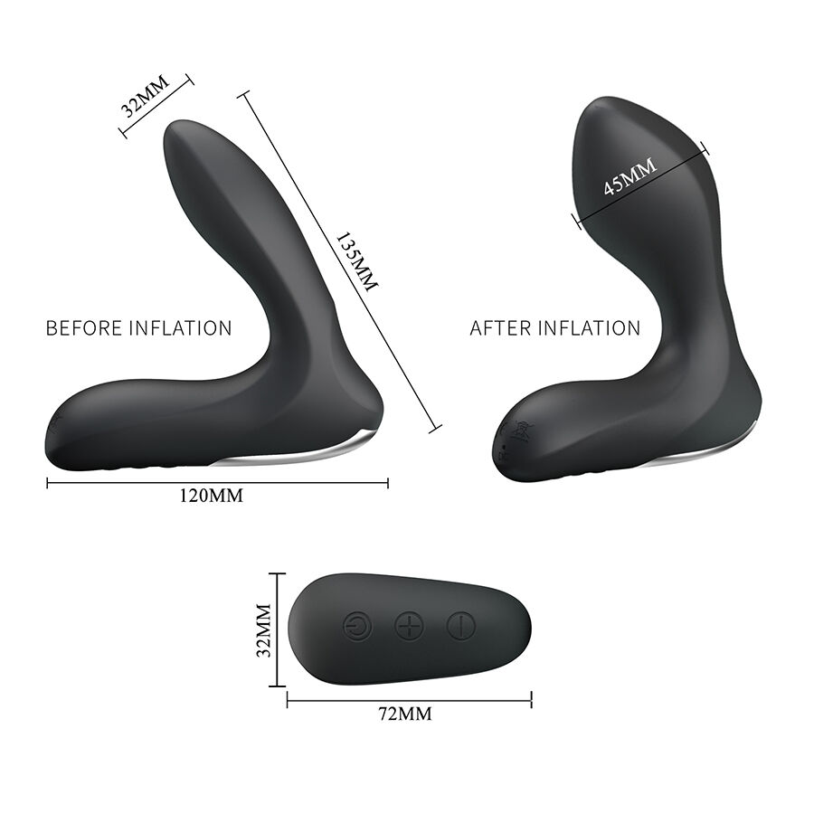 Mr Play-Prostatamassage mit Vibration und Fernbedienung-Silikon, 12 · Sextoys (Bild 7)