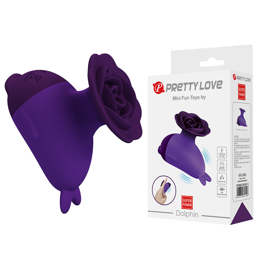 Fun Toys-Dolphin Mini Vibrator mit Clip-Silikon, 7 Geschwindigkeiten · Vibratoren (Bild 9)