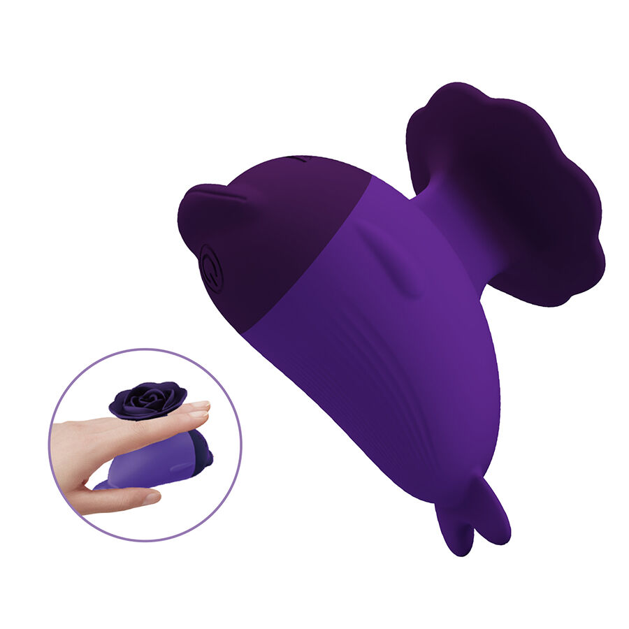 Fun Toys-Dolphin Mini Vibrator mit Clip-Silikon, 7 Geschwindigkeiten · Vibratoren (Bild 2)