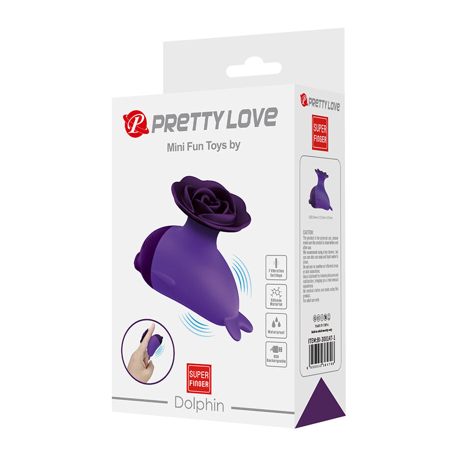 Fun Toys-Dolphin Mini Vibrator mit Clip-Silikon, 7 Geschwindigkeiten · Vibratoren (Bild 6)