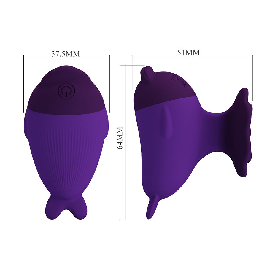 Fun Toys-Dolphin Mini Vibrator mit Clip-Silikon, 7 Geschwindigkeiten · Vibratoren (Bild 7)