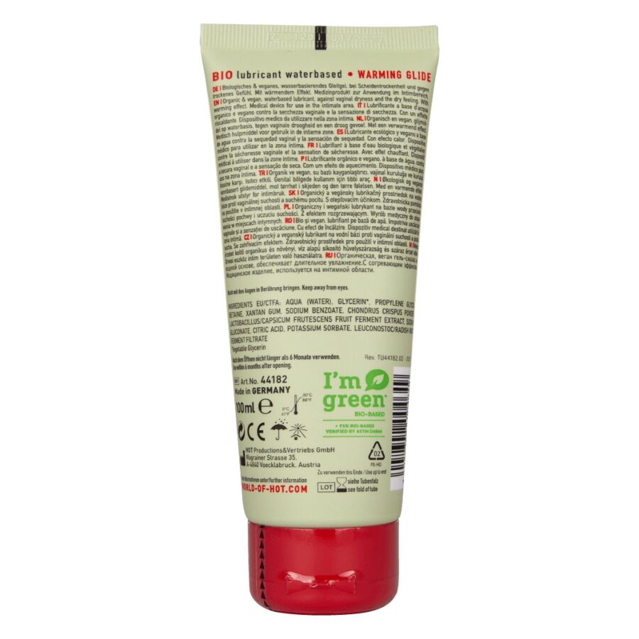 Hot-Gleitgel Bio auf Wasserbasis mit Heizeffekt 100 ml · Kosmetika & Aphrodisiaka (Bild 2)