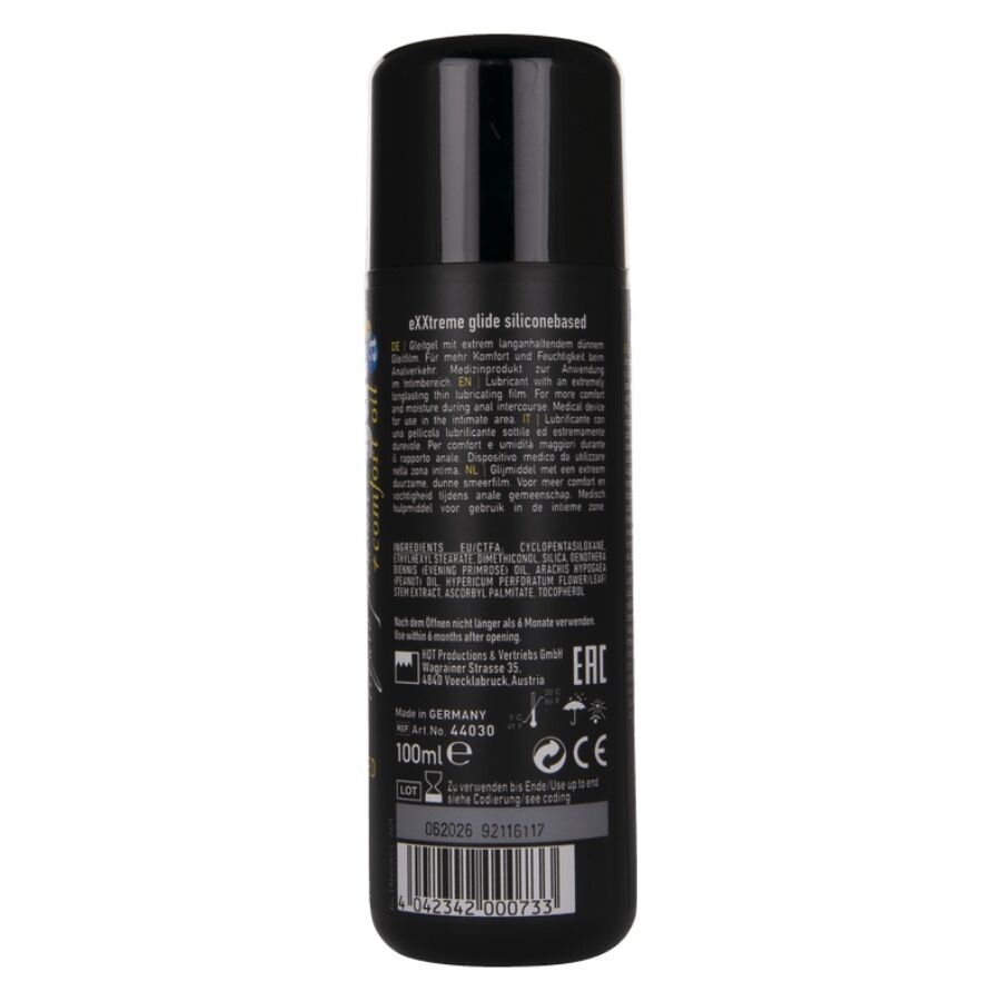 Hot-Extreme Glide Gleitgel auf Silikonbasis + Komfort Oil-100 ml · Kosmetika & Aphrodisiaka (Bild 3)