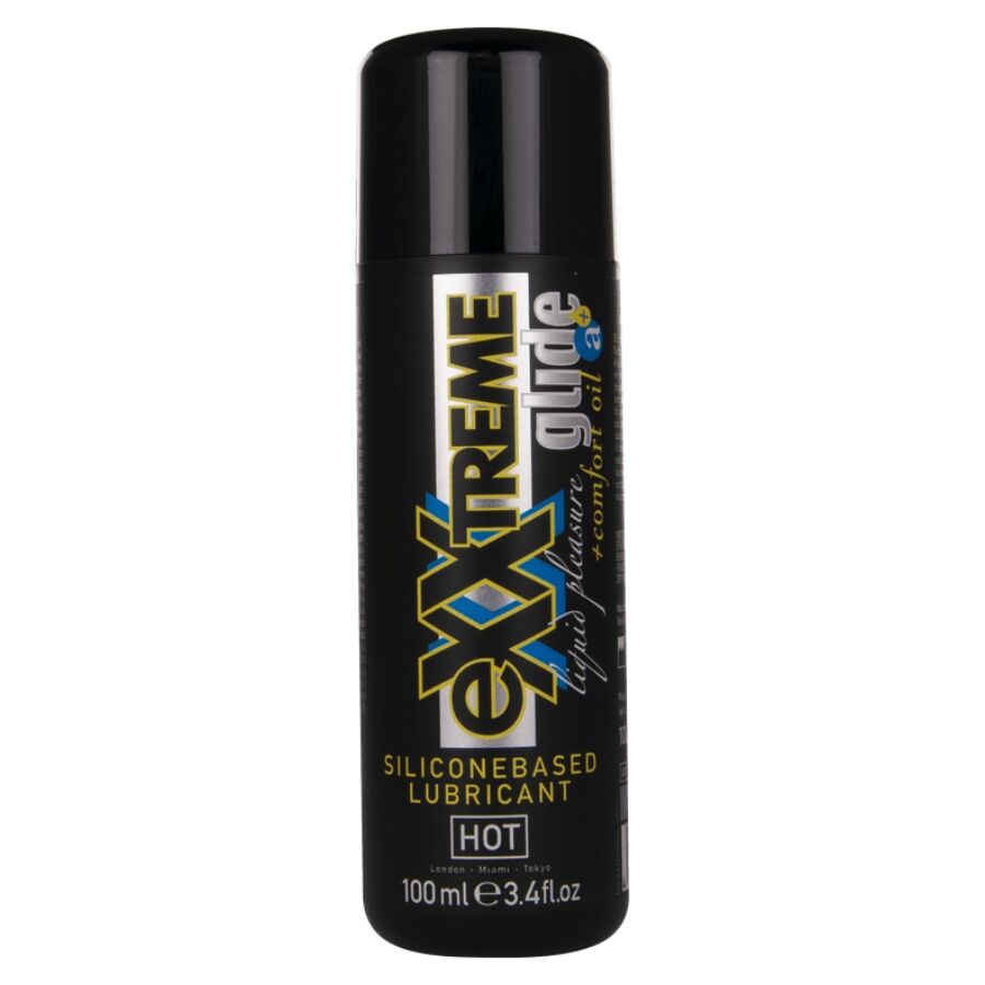 Hot-Exxtreme Glide Gleitgel auf Silikonbasis + Comfort Oil-100 ml