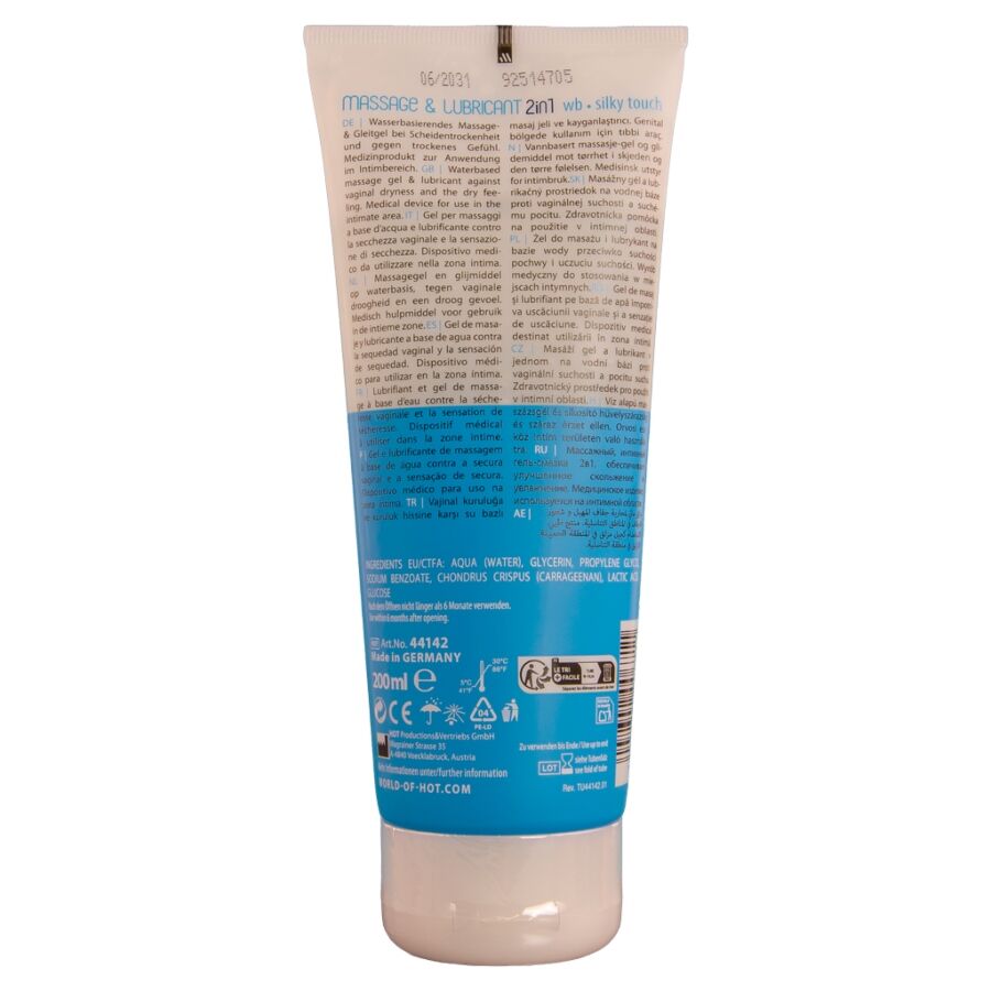 Hot-Massagegel und Gleitgel 2in1 Silky Touch-200 ml · Kosmetika & Aphrodisiaka (Bild 2)