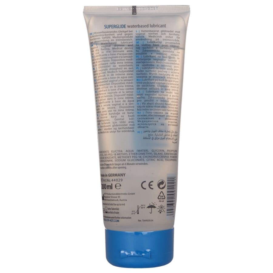 Hot-Superglide Liquid Pleasure Gleitgel auf Wasserbasis 200 ml · Kosmetika & Aphrodisiaka (Bild 2)