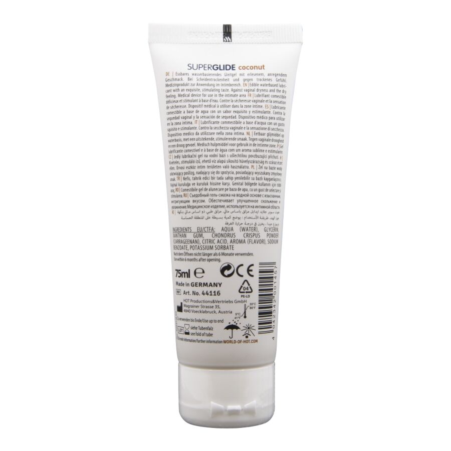 Hot-Superglide Gleitgel Acqua Base Cocos 75 ml · Kosmetika & Aphrodisiaka (Bild 2)