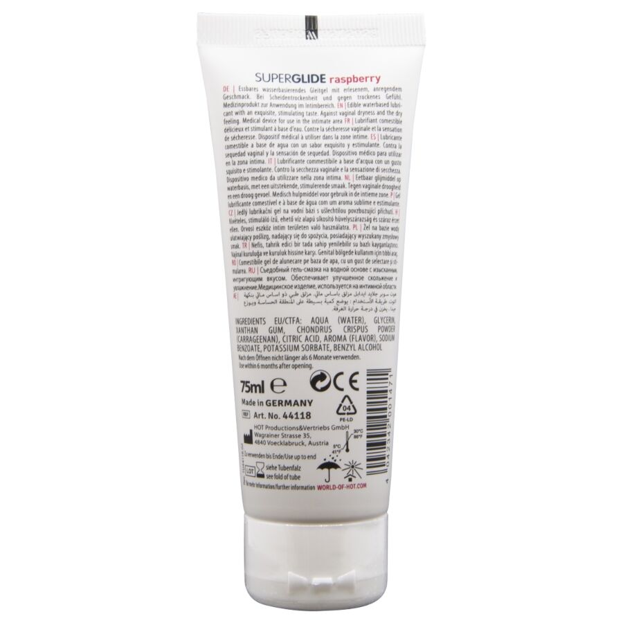 Hot-Superglide Gleitgel Himbeere 75 ml · Kosmetika & Aphrodisiaka (Bild 2)
