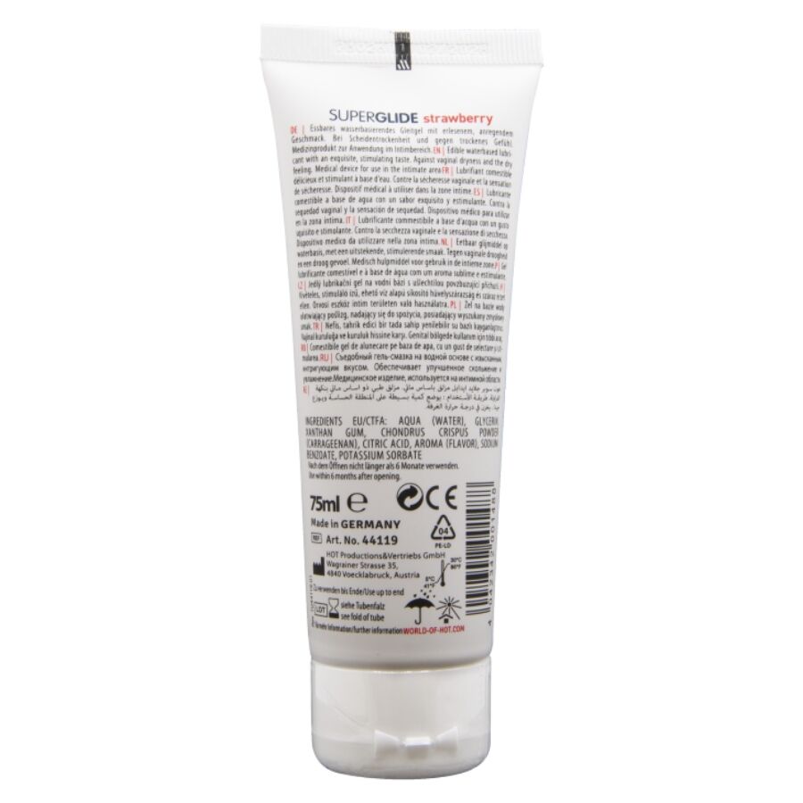 Hot-Superglide Gleitgel essbare Wasser, Erdbeeren, 75 · Kosmetika & Aphrodisiaka (Bild 2)