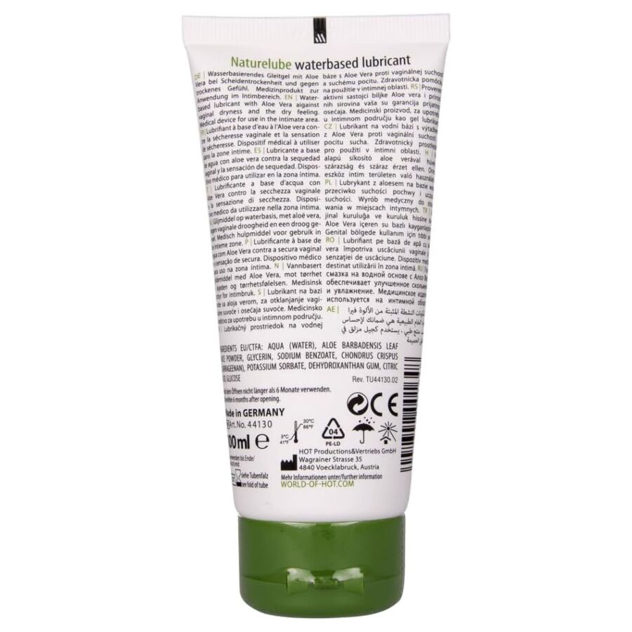 Hot-Nature Lube Gleitgel auf Wasserbasis Aloe Vera-100 ml · Kosmetika & Aphrodisiaka (Bild 2)