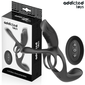 Addicted Toys-Doppel-Penisring mit Stimulator