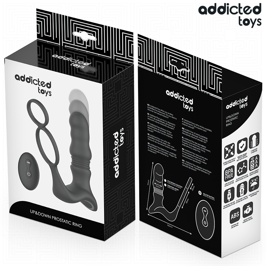 Addicted Toys-Up &down Prostatic-Silikon Ring, 10 Geschwindigkeiten · Sextoys (Bild 7)