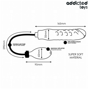 Addicted Toys-Dildo-Gummimodell 3-Silikon, Wasserdicht · Sextoys (Bild 6)