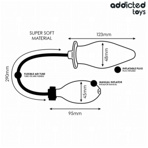 Addicted Toys-Analplug Füllbar Modell 2-Silikon, Wasserdicht · Sextoys (Bild 6)