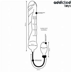 Addicted Toys-Dildo aufblasbar Xl Model 5-Silikon, Wasserdicht · Sextoys (Bild 7)